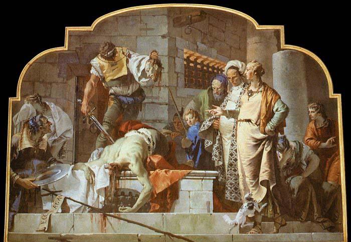 TIEPOLO, Giovanni Domenico The Beheading of John the Baptist oil painting picture